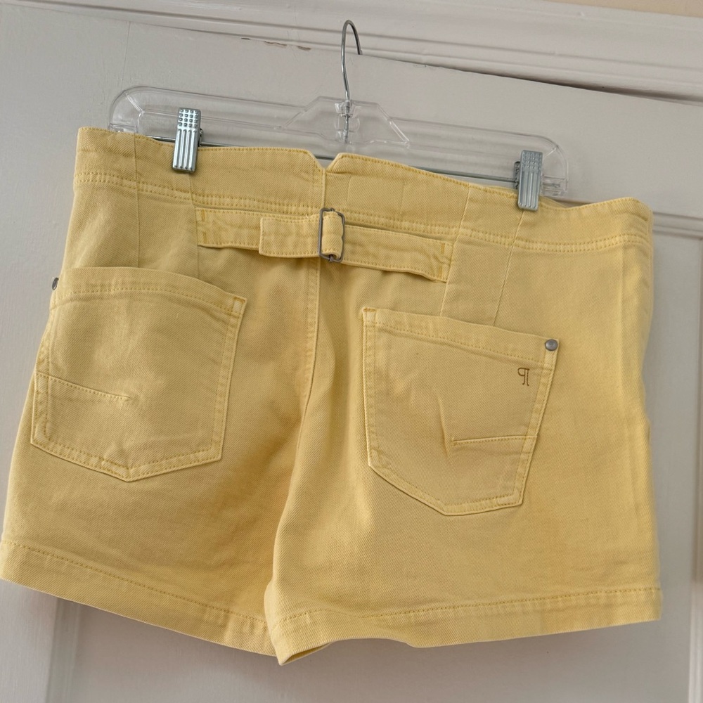 Anthropologie The Kit Regenerative Cotton Shorts by Pilcro Yellow Butter - Picture 5 of 16